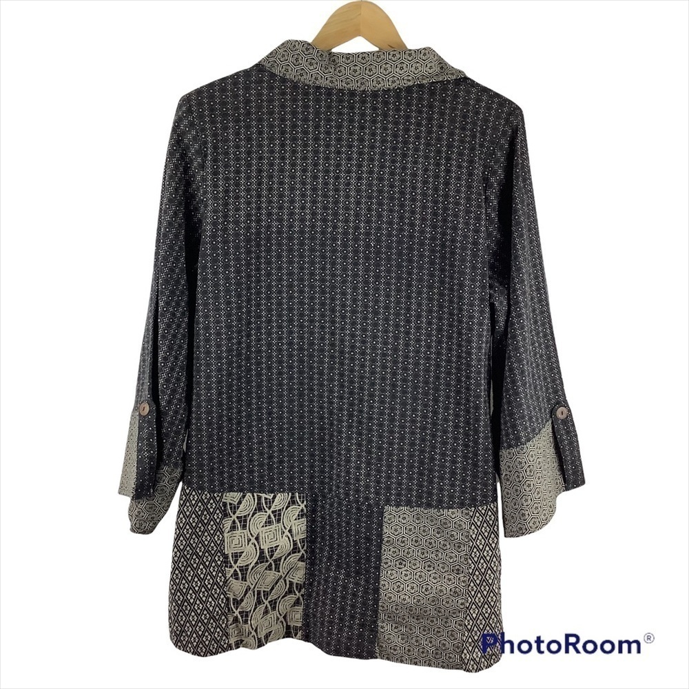 Cupcake International Patchwork Lagenlook Jacket - image 2